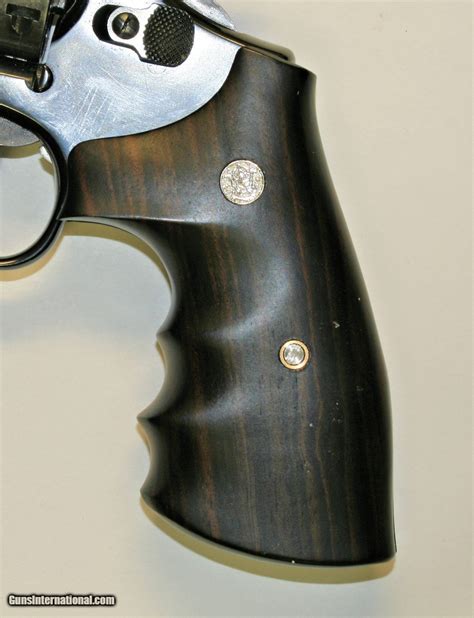 Smith Wesson K L Frame Combat Tigerwood Grips Smooth For Sale