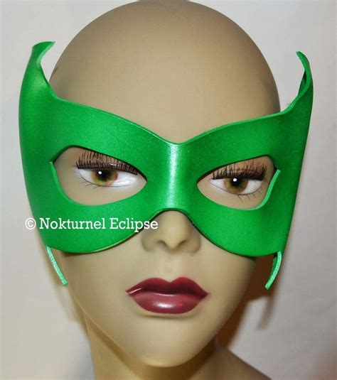 Green Robin Aka Damian Wayne Leather Mask Superhero Masquerade Etsy