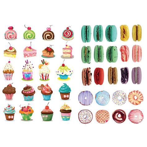 Seasonstorm Donut Cake Macaroon Kawaii Aesthetic Pastel Art Agenda