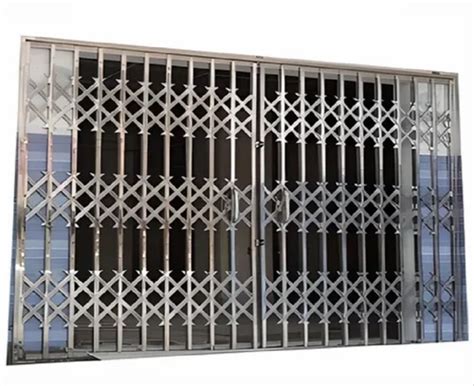 Silver Iron Collapsible Gates For Residential At Rs 350 Sq Ft In Kalyan