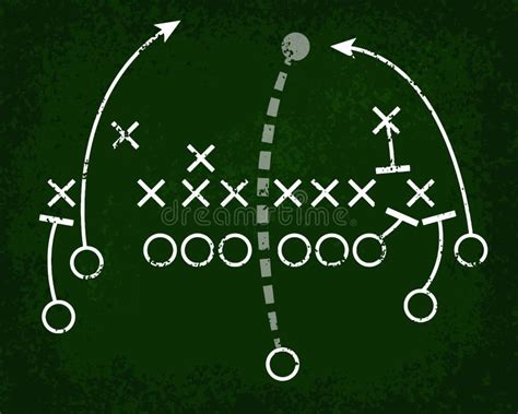 Football Play Diagram Clip Art