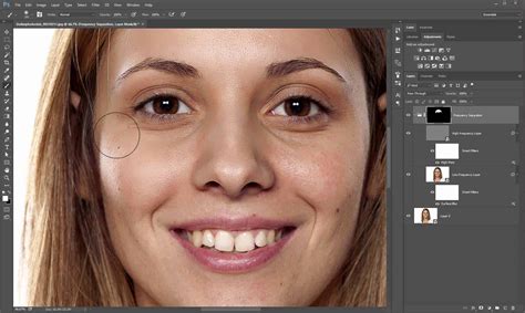 How To Airbrush Skin With Frequency Separation Photoshop Tutorials