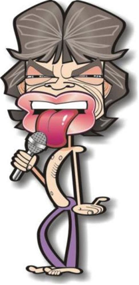 Mick Jagger Cartoon Image