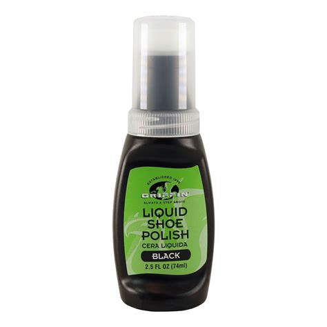 Griffin Shoe Care Liquid Shoe Polish 25 Fl Oz Black Made In The Usa