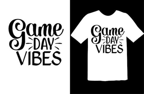 Premium Vector Game Day Vibes T Shirt Design