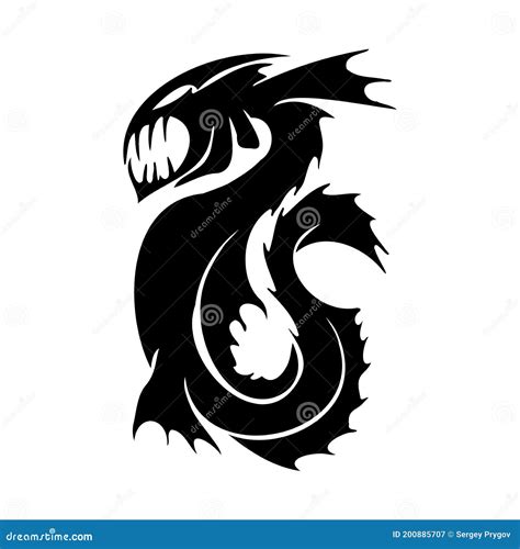 Moray Eel, Sea Dragon - Tribal Sea Monster SVG Digital Download ...