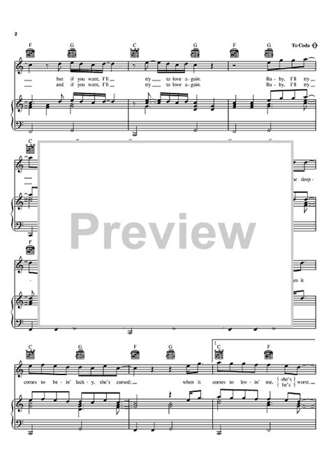 The First Cut Is The Deepest Sheet Music By Rod Stewart Sheryl Crow For Piano Vocal Chords