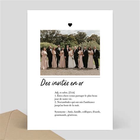 Carte De Remerciement Mariage Personnaliser