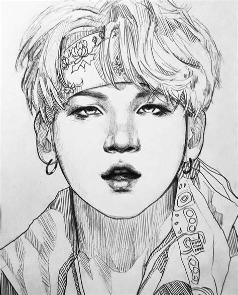 Pin De Alo En Art Dibujos Dibujos A Lapicero Bts Dibujo