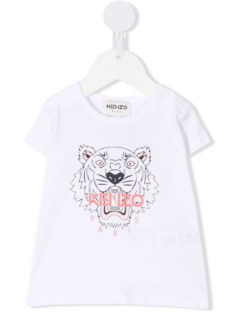 Kenzo Kids Tiger Print Organic Cotton T Shirt Farfetch