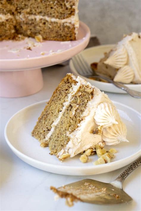 Vegan Banana Cake With Cinnamon Buttercream Eight Forest Lane