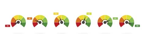 Scale From Red To Green With Arrow And Scale Of Emotions ⬇ Vector Image