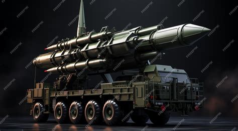 Premium AI Image | Missile truck military