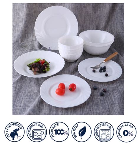 Luminarc Trianon White Opal Dinnerware Malaysia Selangor Kuala Lumpur