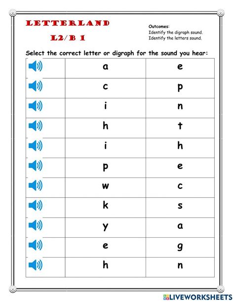 Letterland Level 2 Book 1 Worksheet Live Worksheets