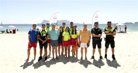 La Playa De El Rinconcillo Protagoniza Un Simulacro De Emergencia