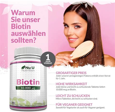 Nu U Nutrition Biotin Hochdosiert Mcg St Shop Apotheke