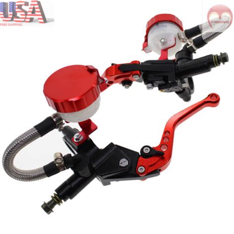 Motorcycle Front Brake Clutch Levers Master Cylinder Reservoir