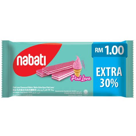 Nabati Pink Lava Flavoured Wafer Extra 30 45g Shopee Malaysia