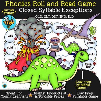 Ild Old Ind Olt Ost Closed Syllable Exceptions Games And Worksheets Bundle