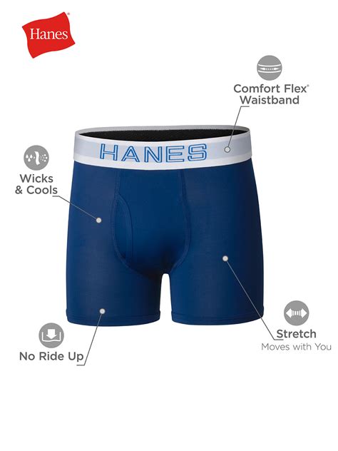 Hanes Boys X Temp Stretch Boxer Brief Underwear 5 Pack Sizes S Xxl