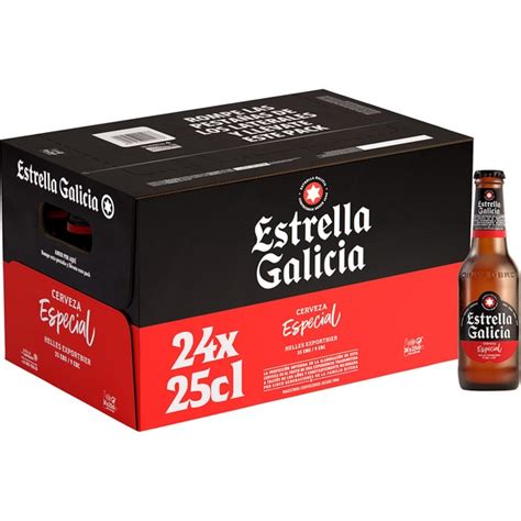 Cerveza Rubia Especial Pack 24 Botellas 25 Cl ESTRELLA GALICIA