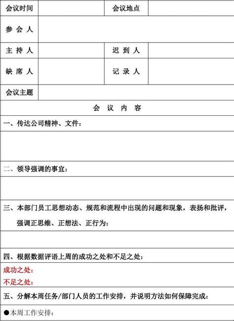 周例会会议纪要word文档在线阅读与下载无忧文档