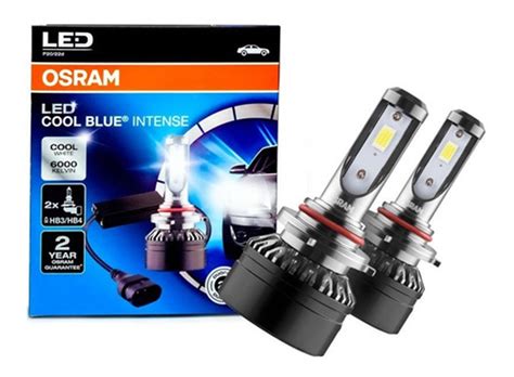 Par De Lâmpada Led Cool Blue Intense Hb3 Hb4 6000k 12v Osram Mercado