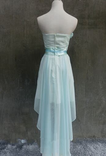 Light Sky Blue Homecoming Dresshigh Low Homecoming Dresseschiffon