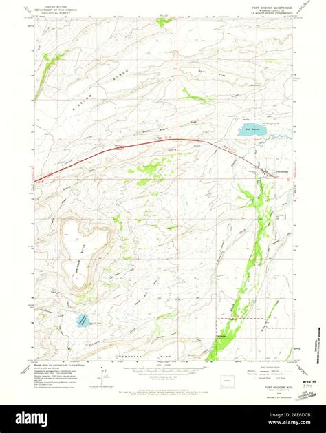 Map of fort bridger hi-res stock photography and images - Alamy