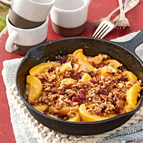 Peach Cinnamon Graham Crumble Recipe Eatingwell