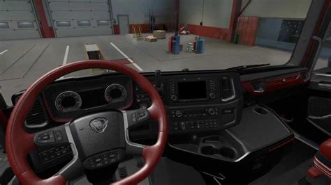 Scania 2016 Rouge Intérieur Noir 1 46 ETS2 ETS2 Mod ATS Mod