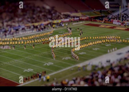 USC Trojans Football stadium The Coliseum Los Angeles California aerial ...