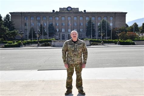 President Ilham Aliyev Raised National Flag Of Azerbaijan In Khankendi