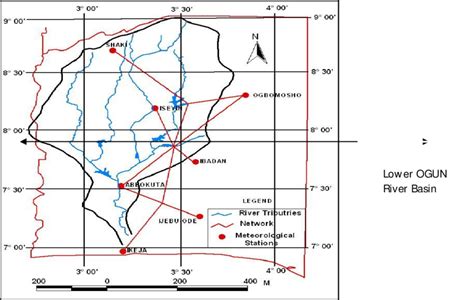 Map Showing The Ogun River Basin Area In Nigeria Download Scientific Diagram