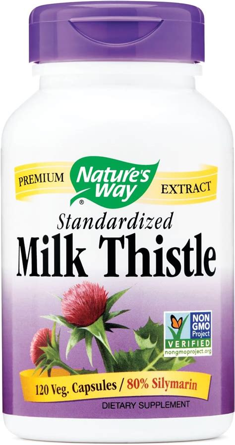 Amazon Natures Way Milk Thistle Standardized Count Herbal