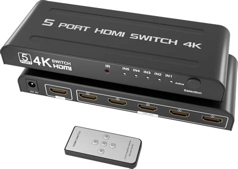 Amazon HDMI Switch SGEYR 5x1 HDMI Switcher 5 In 1 Out HDMI Switch