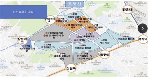 부동산 장위뉴타운 임장 입지분석 구역별현황 해제구역 머니왕 코주부