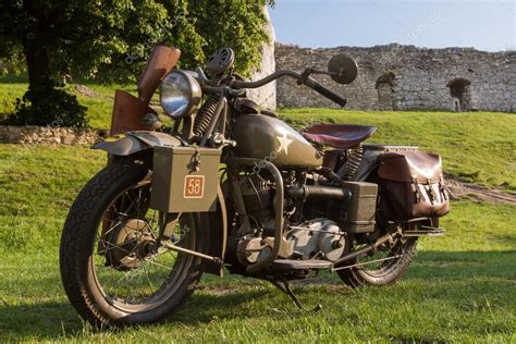 Old Military Motorcycle From WWII Stock Editorial Photo Krysek