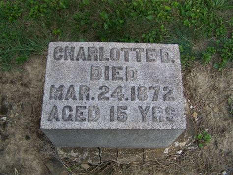 Charlotte D Patton 1857 1872 Mémorial Find A Grave