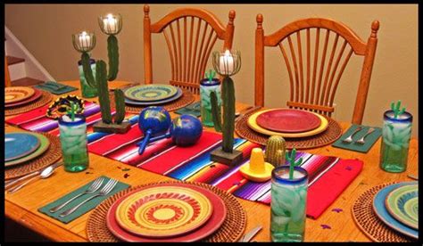 Dinner Party Centerpieces Table Decorating Ideas Mexican Party