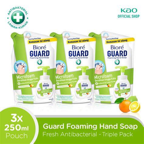 Jual Biore Guard Foaming Hand Soap Fresh Antibacterial Refill Ml