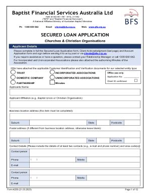 Fillable Online Secured Loan Application Fax Email Print Pdffiller