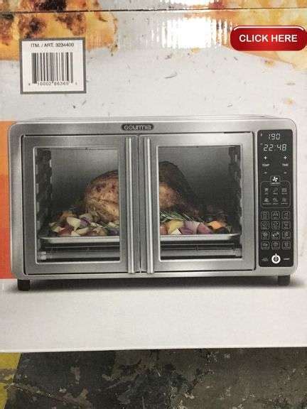 Gourmia French door XL digital air fryer oven - Rideau Auctions