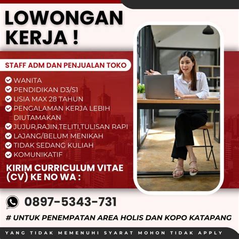 Lowongan Kerja Staff Adm Dan Penjualan Toko Di Cv Abadi Lokerbandung Id