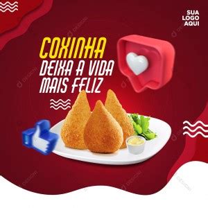 Coxinha Pastel Pastelaria Psd Edit Vel Salgados Comida Social Media