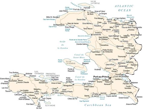 Map of Haiti - GIS Geography