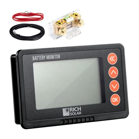 rich solar  amp battery monitor  shunt   battery