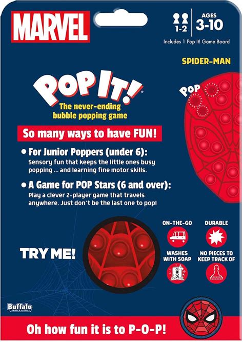 Pop It Marvel Spider Man Con Licencia Oficial Yaxa Store