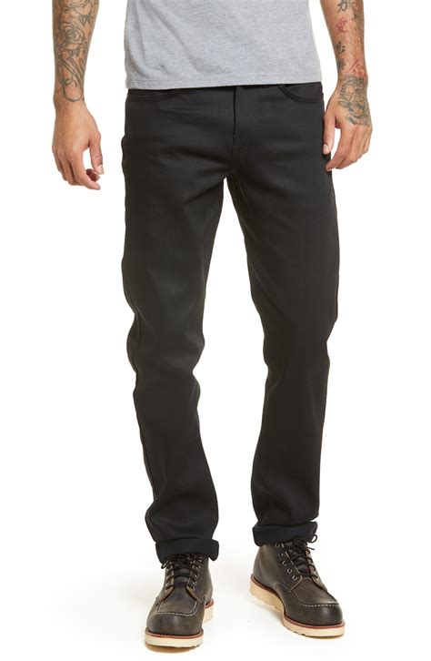 Buy Naked Famous Denim Weird Guy Tapered Slim Fit Jeans Black At 40